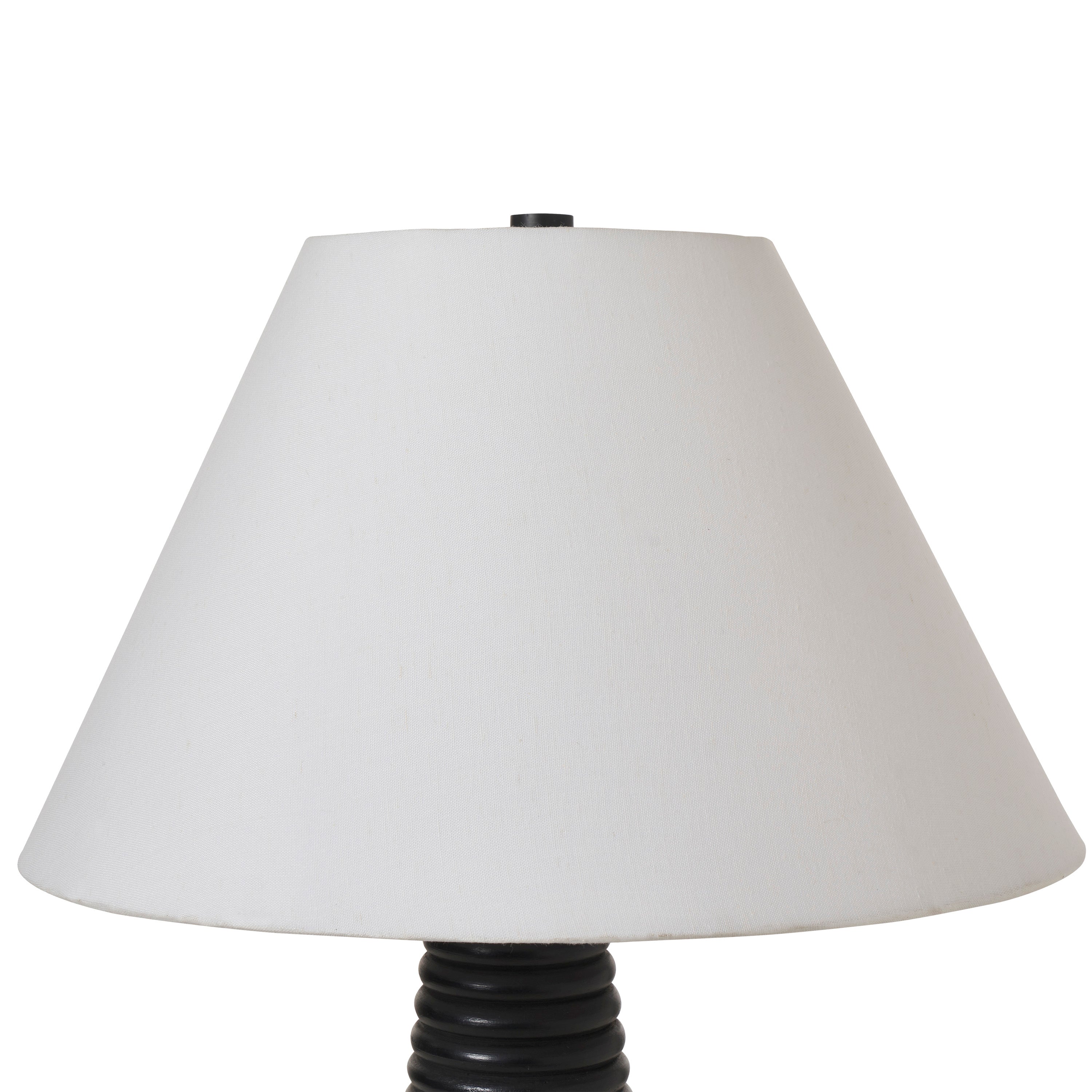 Kailua 26.5" Table Lamp, Black Mango Wood-Table Lamp-DECOROLALA
