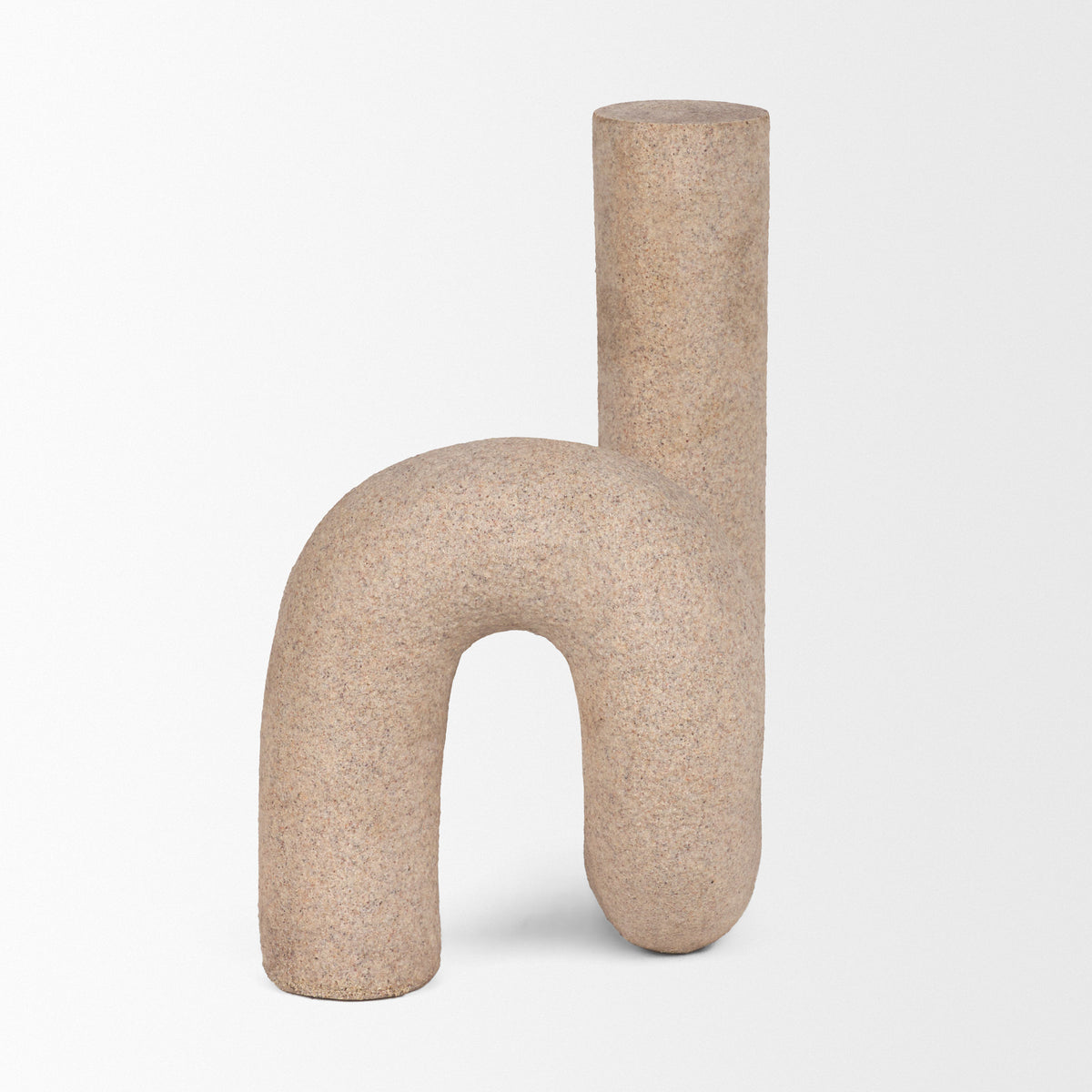 Kailyn Resin Textured Concrete U-Arch Decorative Object-Decorative Objects-DECOROLALA
