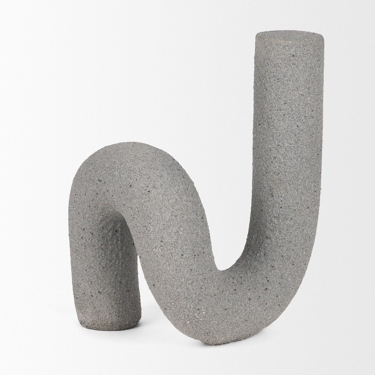 Kailyn Resin Textured Concrete U-Arch Decorative Object-Decorative Objects-DECOROLALA