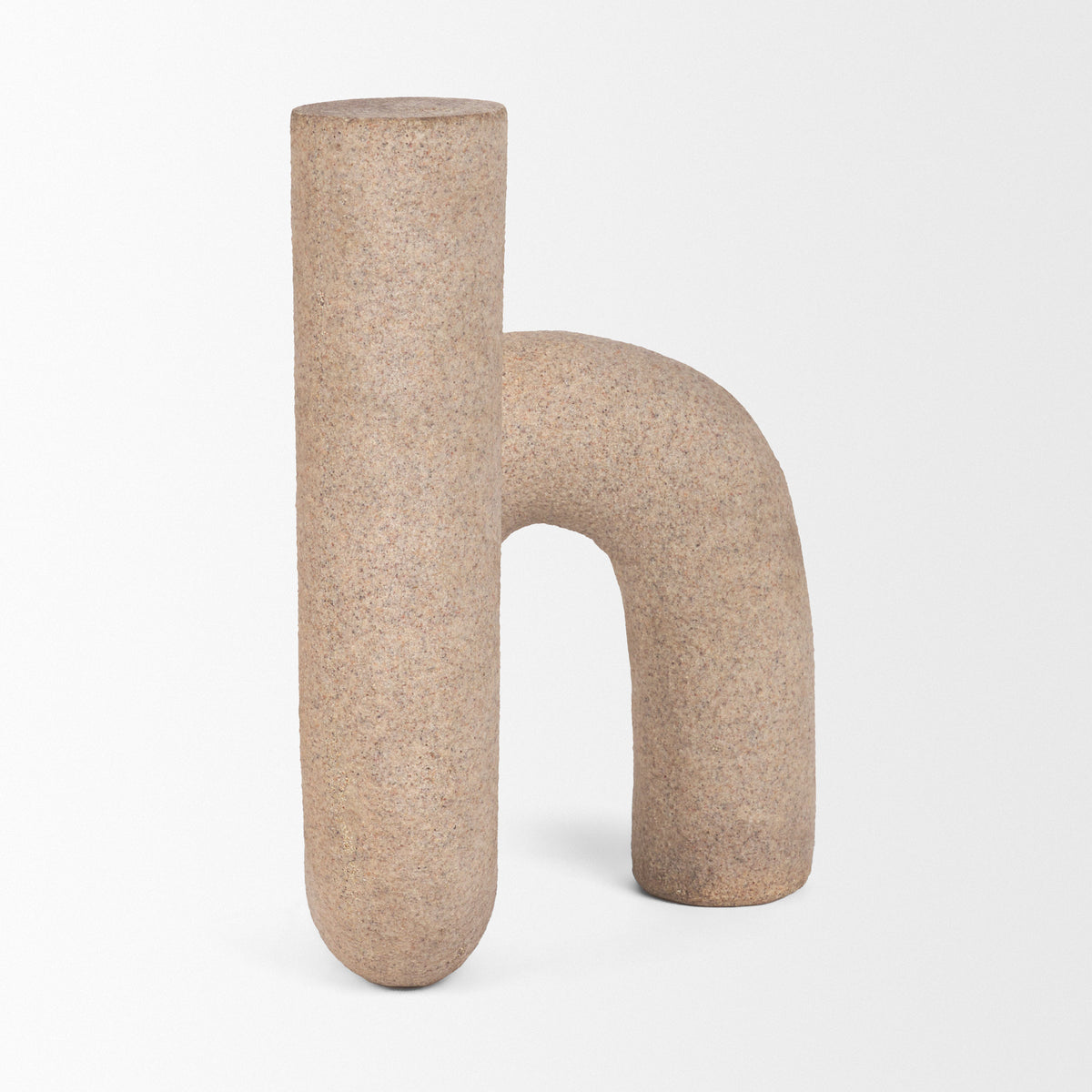 Kailyn Resin Textured Concrete U-Arch Decorative Object-Decorative Objects-DECOROLALA