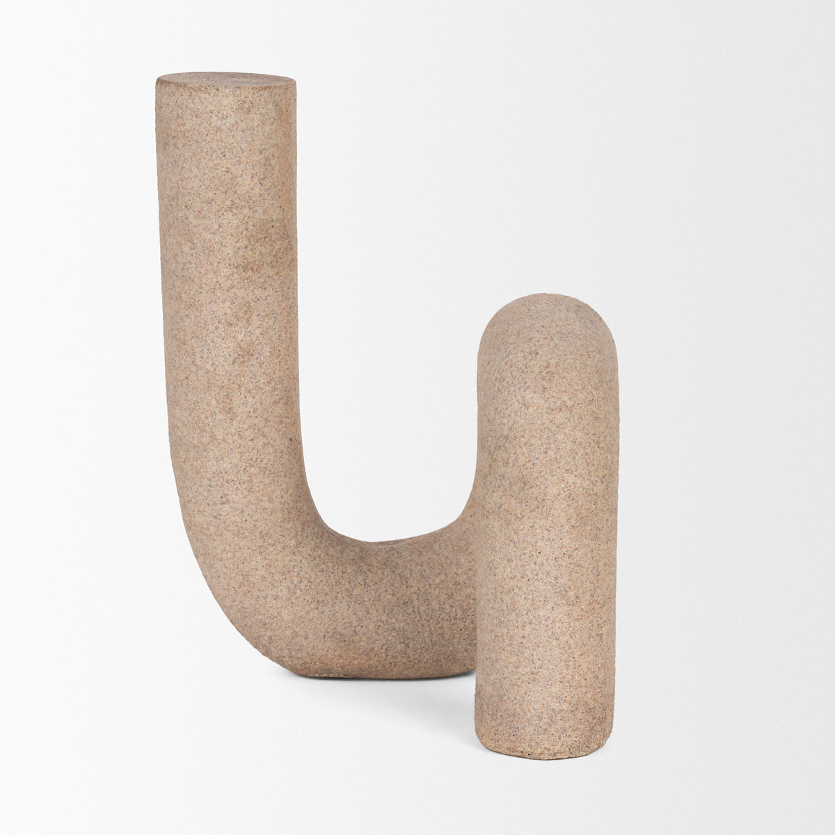 Kailyn Resin Textured Concrete U-Arch Decorative Object-Decorative Objects-DECOROLALA
