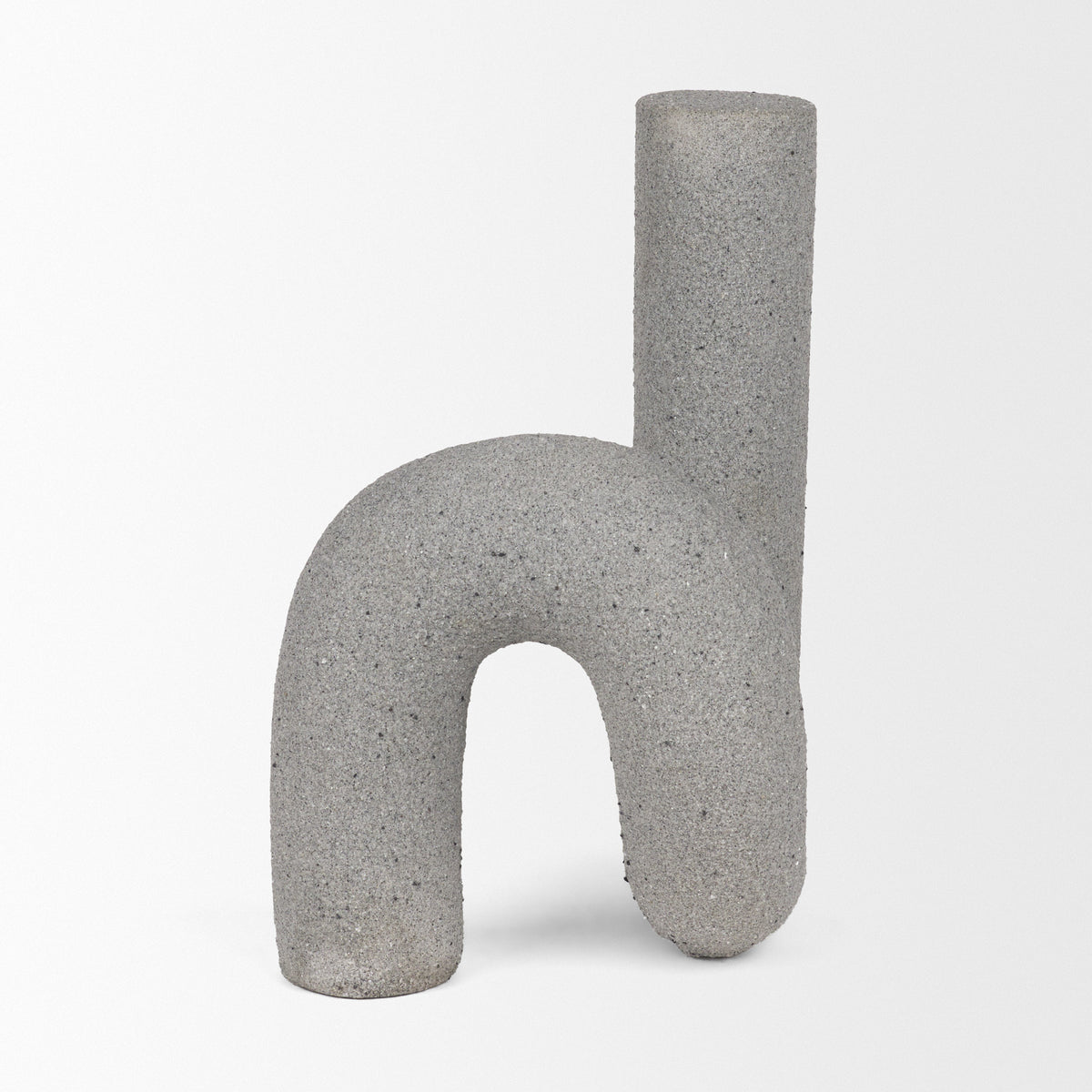 Kailyn Resin Textured Concrete U-Arch Decorative Object-Decorative Objects-DECOROLALA