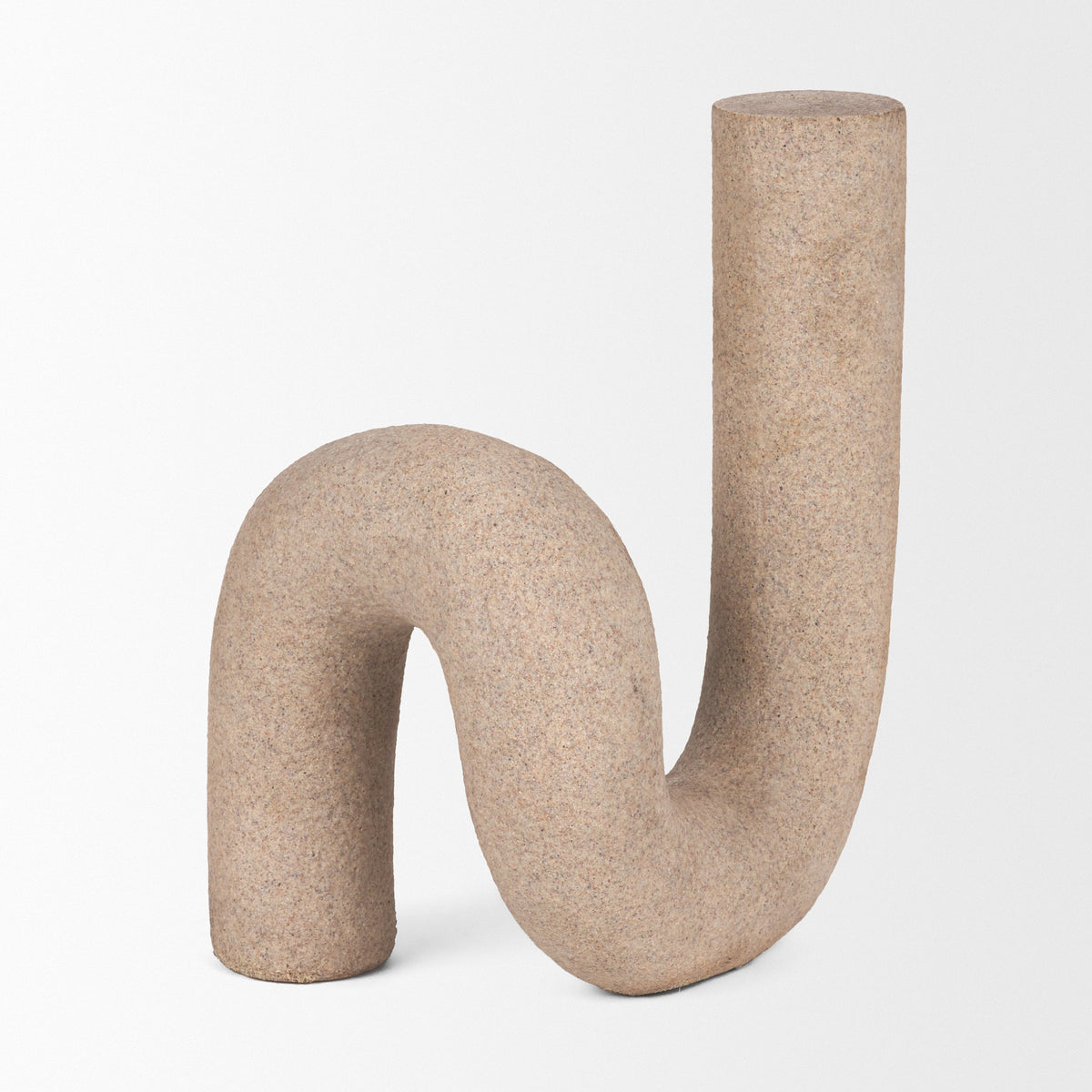 Kailyn Resin Textured Concrete U-Arch Decorative Object-Objects-DECOROLALA