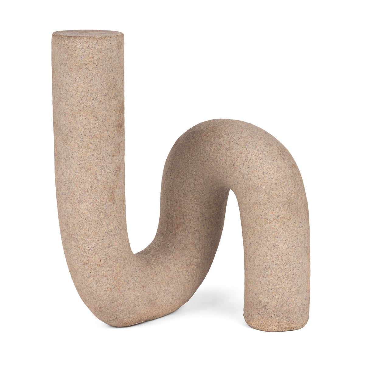 Kailyn Resin Textured Concrete U-Arch Decorative Object-Objects-DECOROLALA
