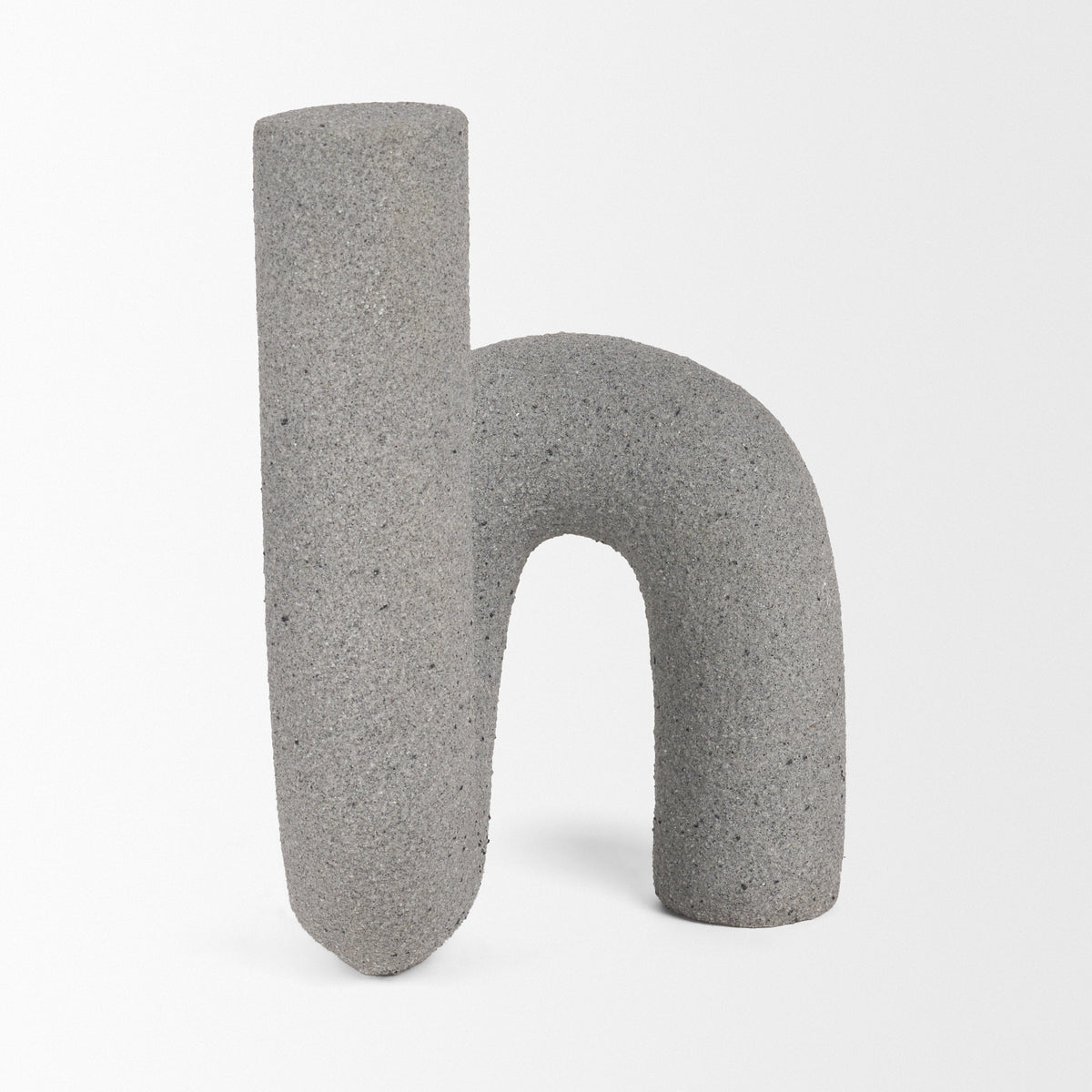 Kailyn Resin Textured Concrete U-Arch Decorative Object-Objects-DECOROLALA