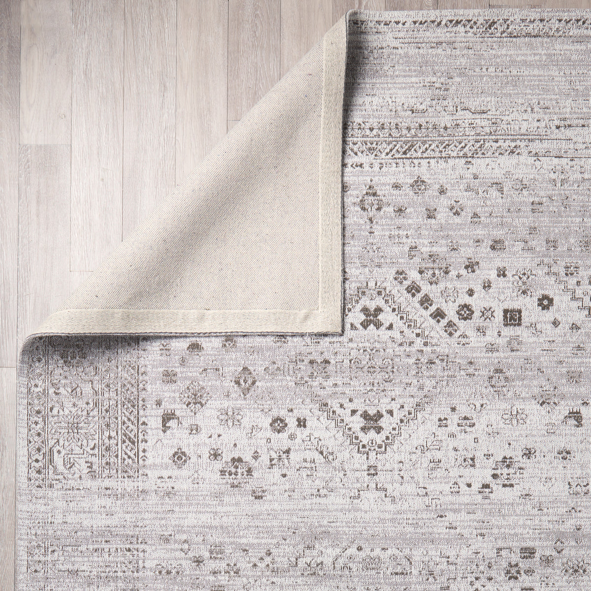 Kaiya 8' x 10' Gray Textured Area Rug-Area Rugs-DECOROLALA
