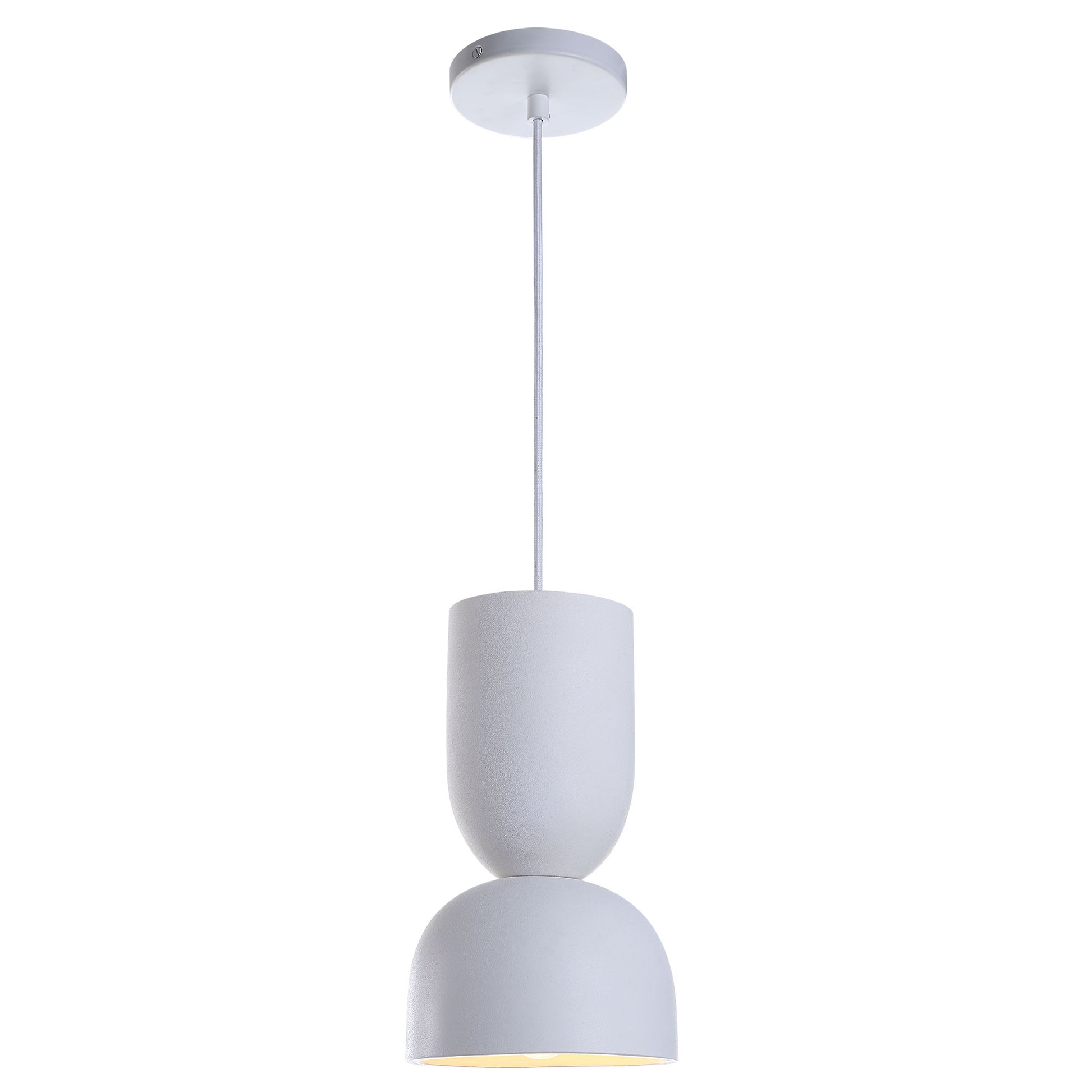 Kala 12" Length Ceiling Fixture, White-Ceiling Fixture-DECOROLALA