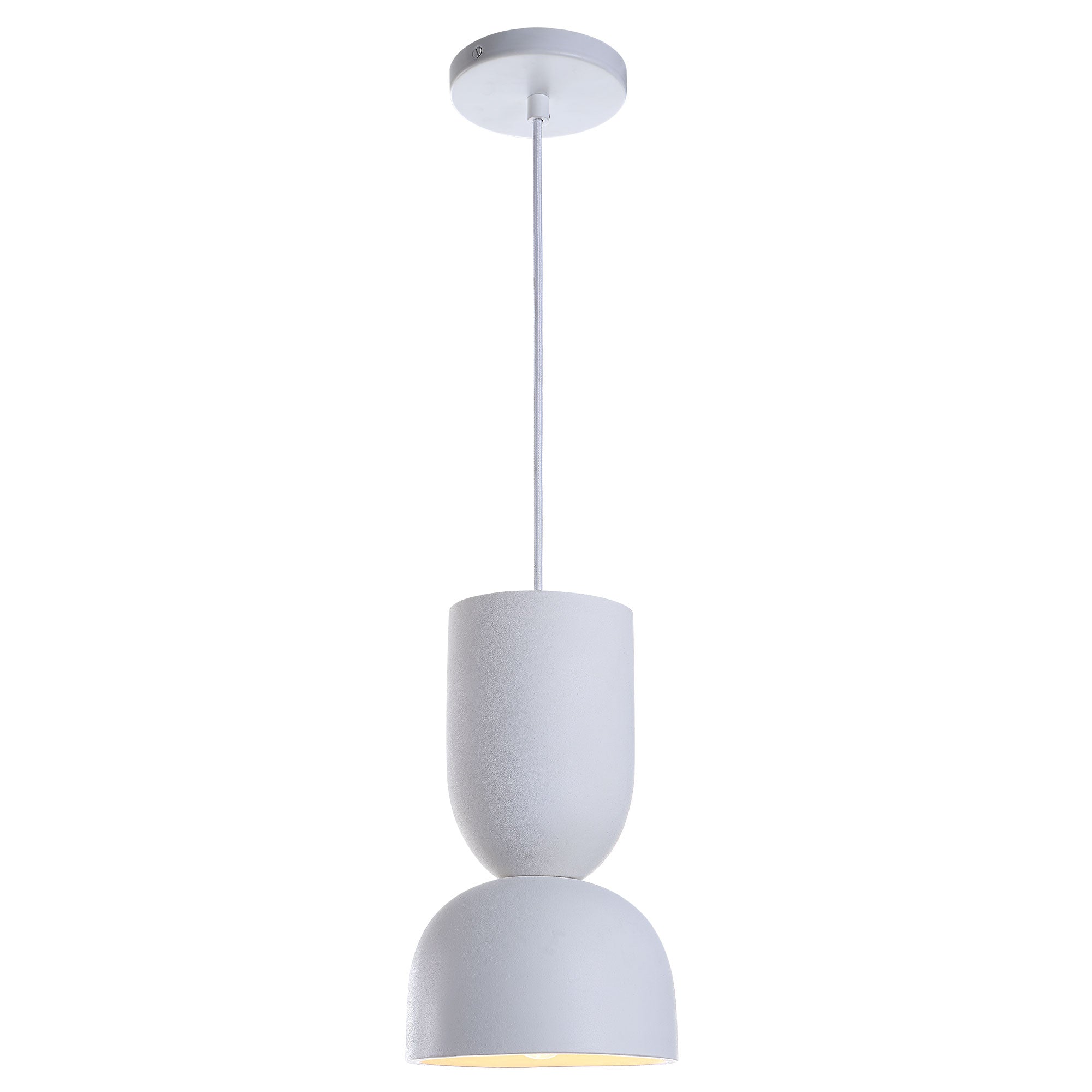 Kala 12" Length Ceiling Fixture, White-Ceiling Fixture-DECOROLALA