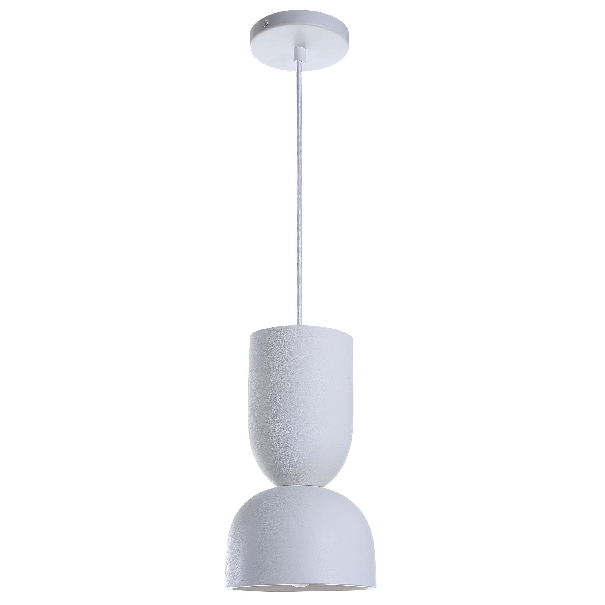 Kala 12" Length Ceiling Fixture, White-Ceiling Fixture-DECOROLALA