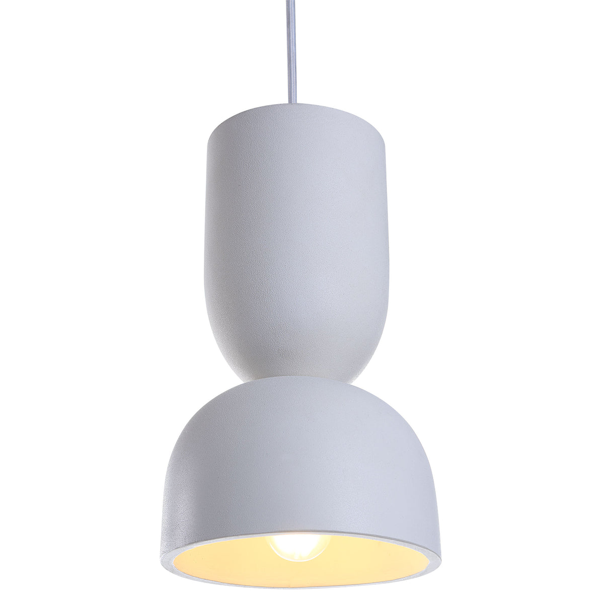 Kala 12" Length Ceiling Fixture, White-Ceiling Light Fixtures-DECOROLALA