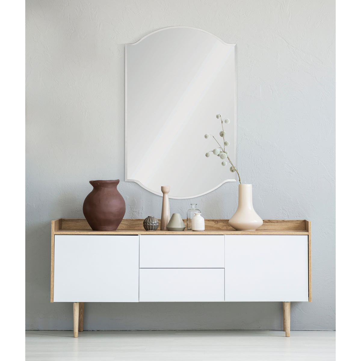 Kale 36" Tall Irregular Wall Mirror-Mirrors-DECOROLALA
