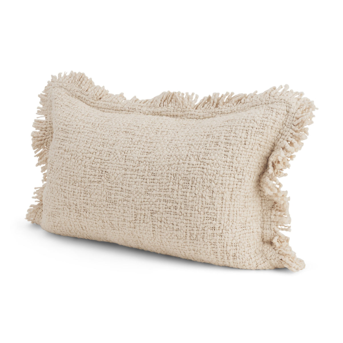 Kambal Light Beige Cotton Decorative Pillow Cover (min order qty 2)-Decorative Pillows-DECOROLALA