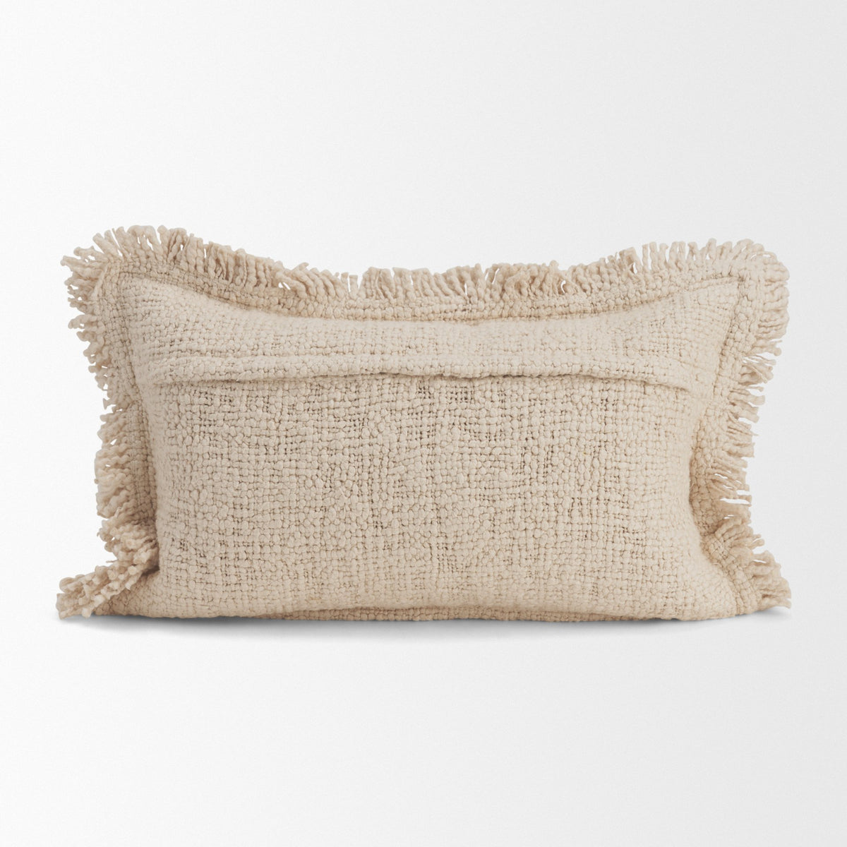 Kambal Light Beige Cotton Decorative Pillow Cover (min order qty 2)-Decorative Pillows-DECOROLALA