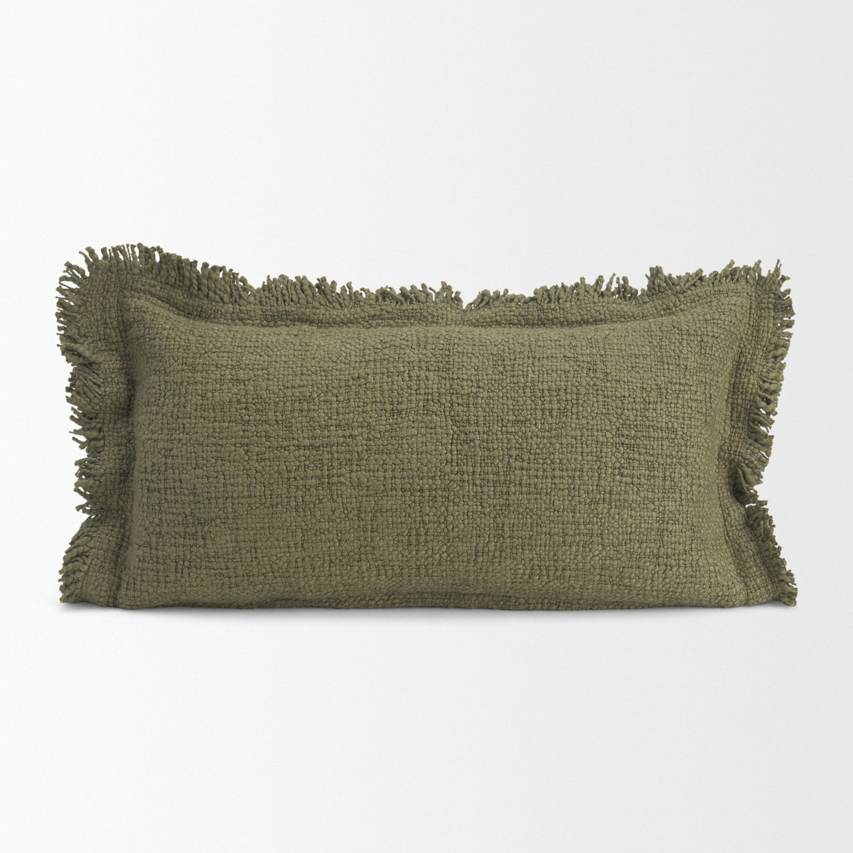Kambal 14x26 Evergreen Cotton Decorative Pillow Cover-Decorative Pillows-DECOROLALA