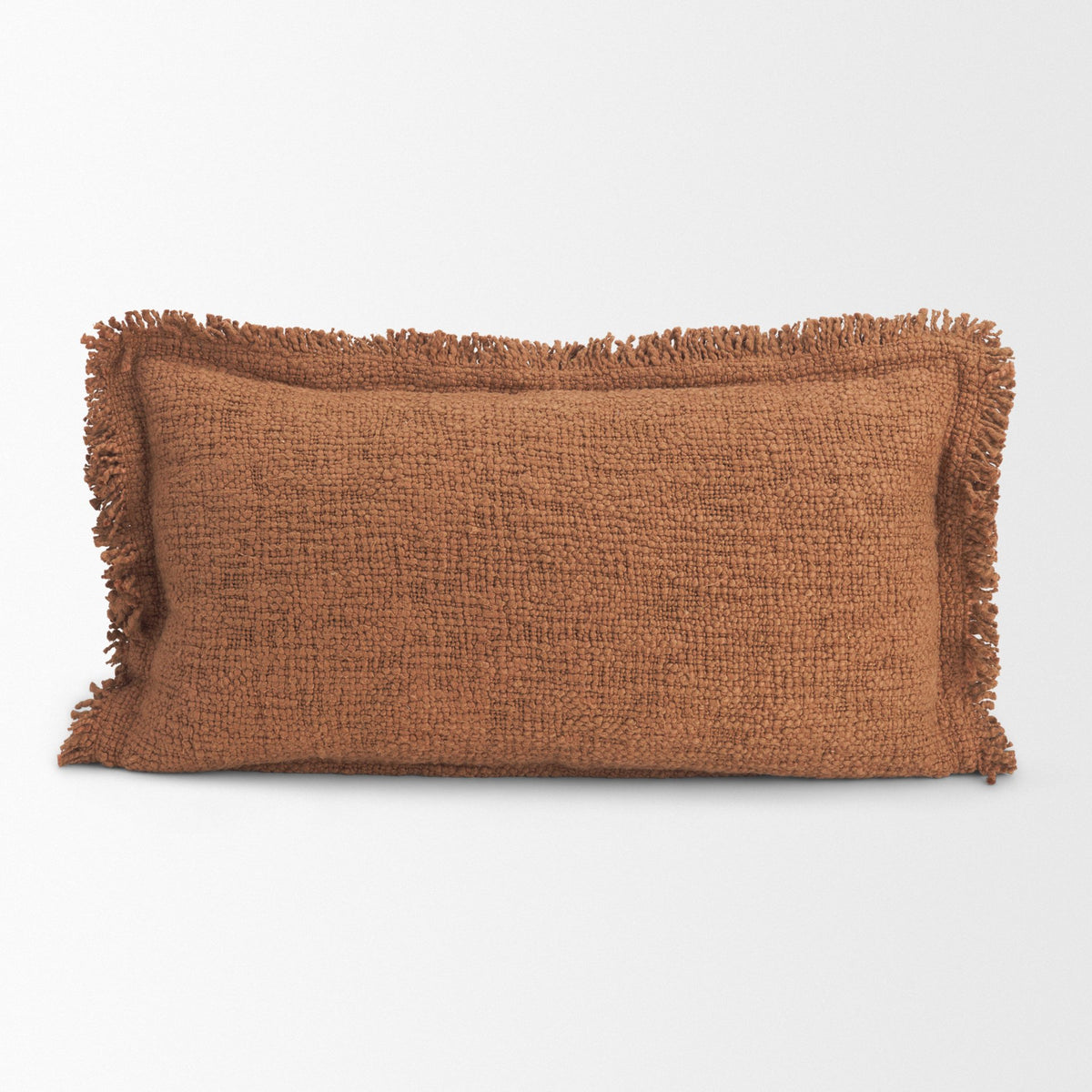 Kambal 14x26 Mahogany Cotton Decorative Pillow Cover-Decorative Pillows-DECOROLALA