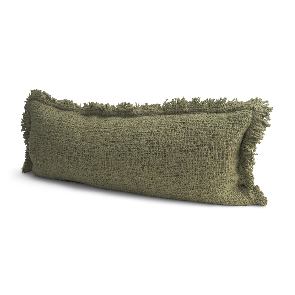 Kambal 14x36 Evergreen Cotton Decorative Pillow Cover-Decorative Pillows-DECOROLALA