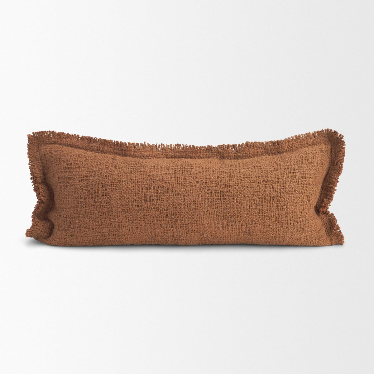 Kambal 14x36 Mahogany Cotton Decorative Pillow Cover-Decorative Pillows-DECOROLALA
