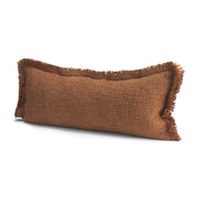 Kambal 14x36 Mahogany Cotton Decorative Pillow Cover-Decorative Pillows-DECOROLALA