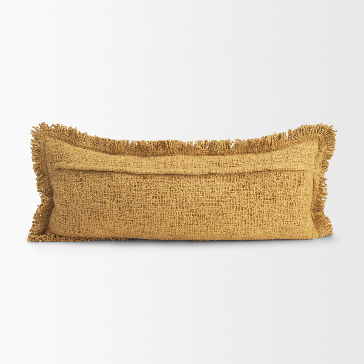 Kambal 14x36 Mustard Cotton Decorative Pillow Cover-Decorative Pillows-DECOROLALA