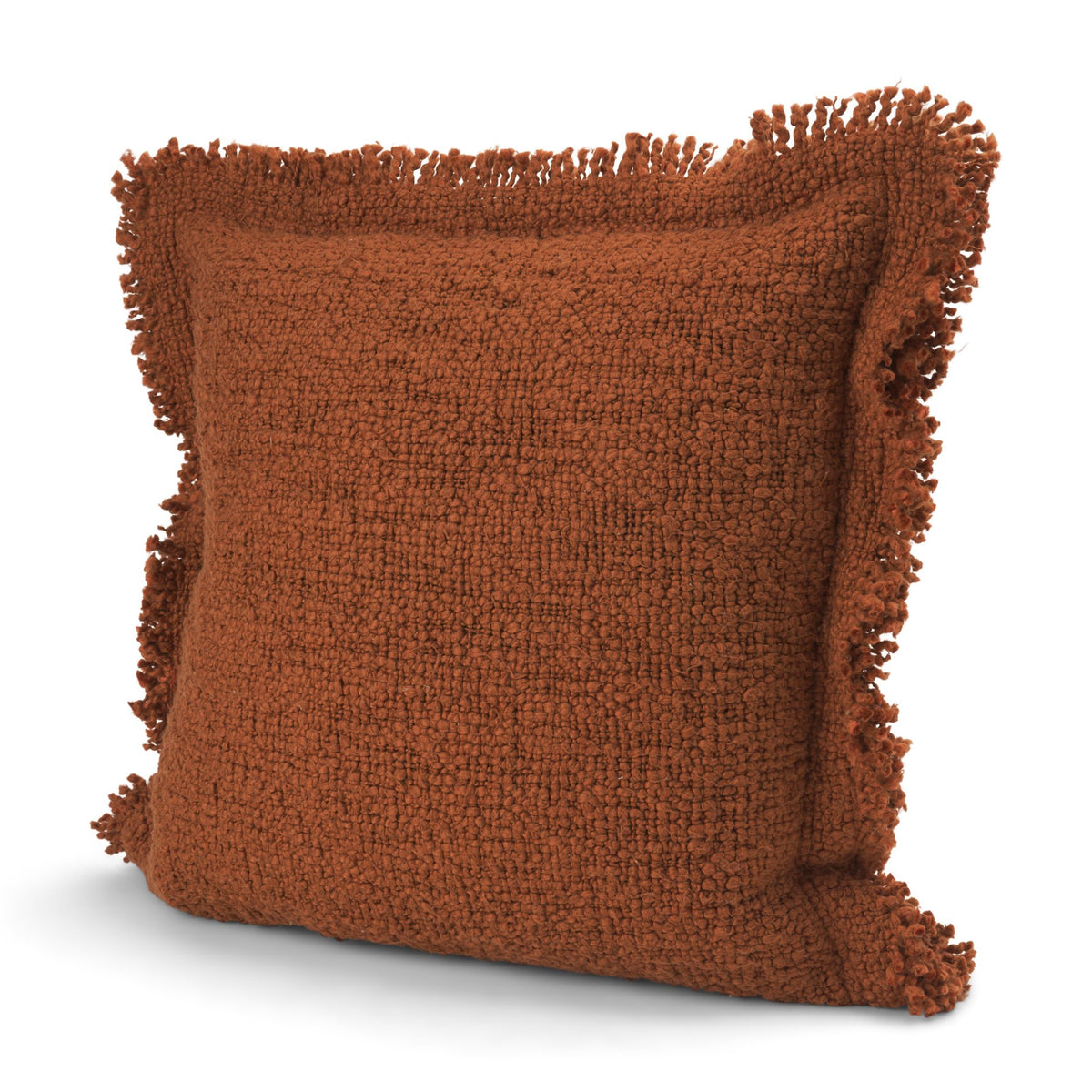 Kambal 20x20 Copper Rust Cotton Decorative Pillow Cover-Decorative Pillows-DECOROLALA