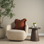 Kambal 20x20 Copper Rust Cotton Decorative Pillow Cover-Decorative Pillows-DECOROLALA