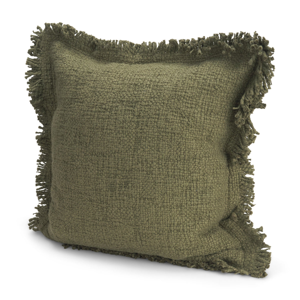 Kambal 20x20 Evergreen Cotton Decorative Pillow Cover-Decorative Pillows-DECOROLALA