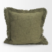 Kambal 20x20 Evergreen Cotton Pillow Cover w/Down Filler-Decorative Pillows-DECOROLALA