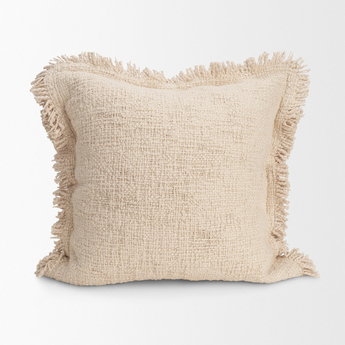 Kambal Light Beige Cotton Pillow (min order qty 2)-Decorative Pillows-DECOROLALA