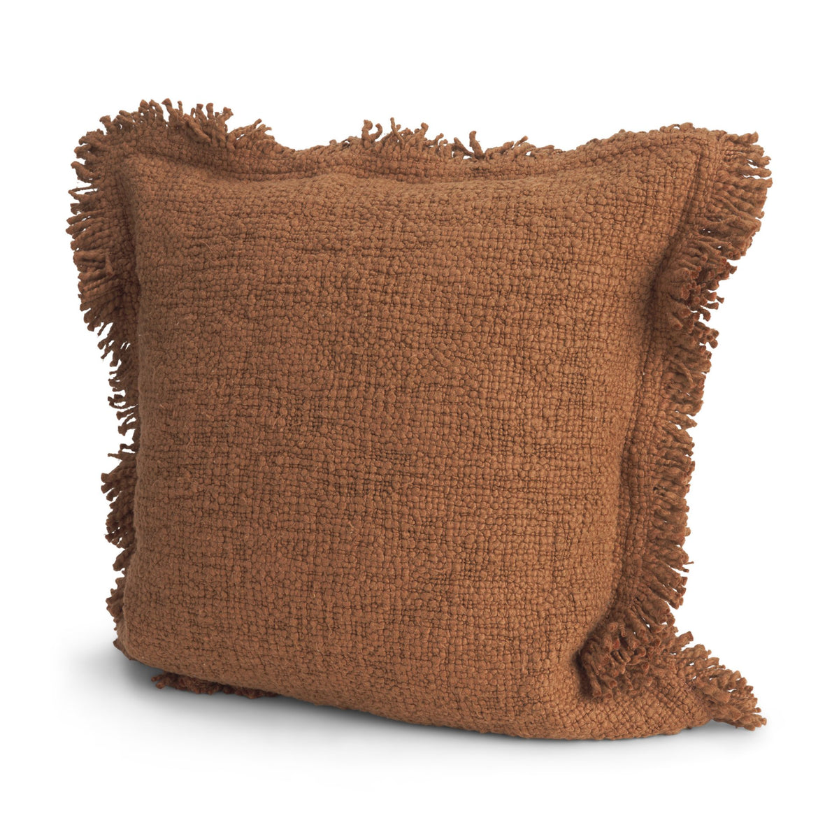 Kambal 20x20 Mahogany Cotton Decorative Pillow Cover-Decorative Pillows-DECOROLALA