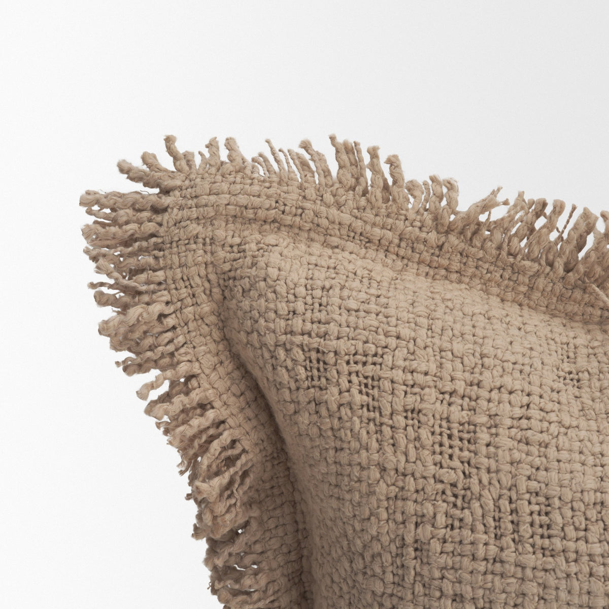 Kambal 20x20 Sand Cotton Pillow Cover w/Non-Allergen Filler-Decorative Pillows-DECOROLALA