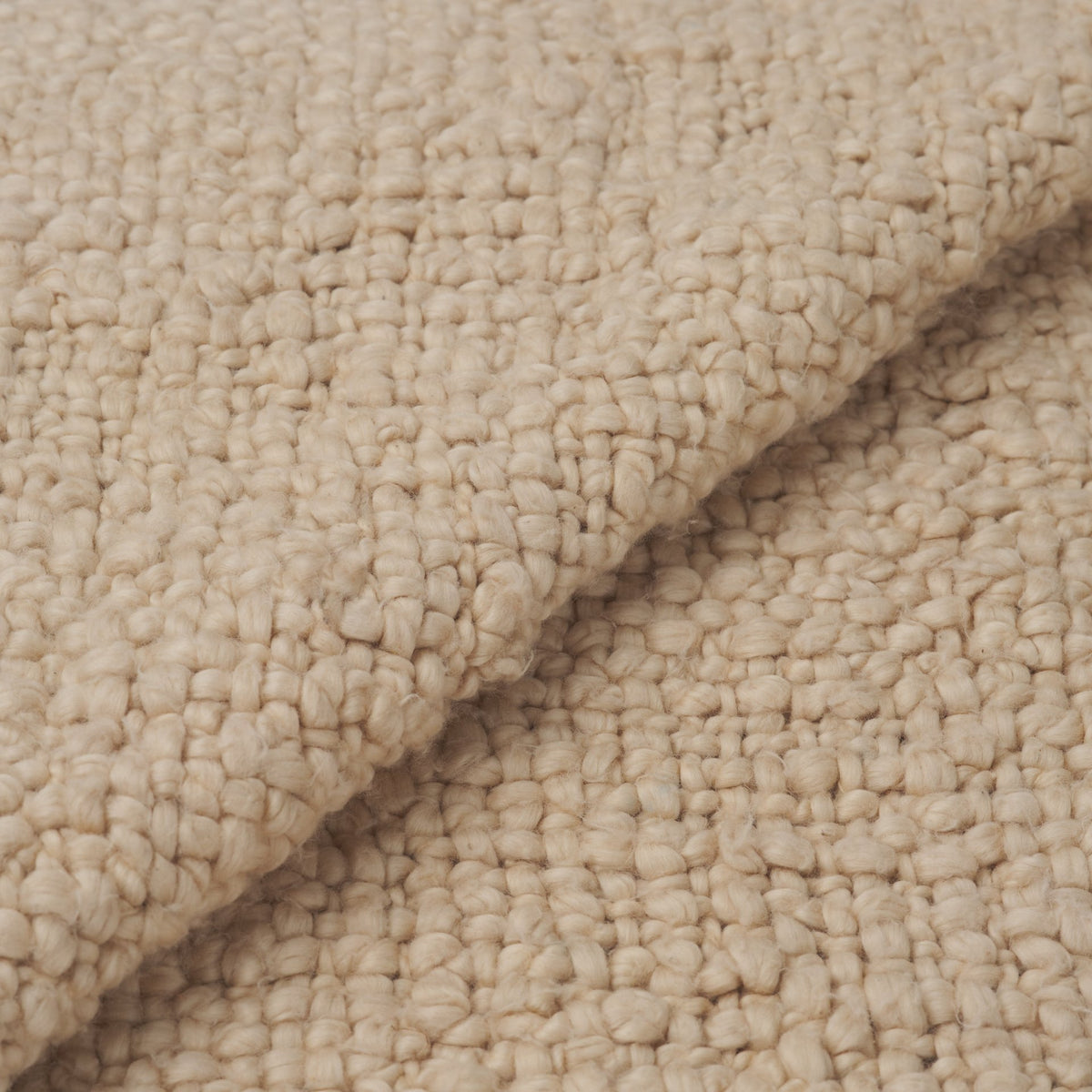 Kambal Light Beige Woven Cotton Throw Blanket-Throw Blankets-DECOROLALA
