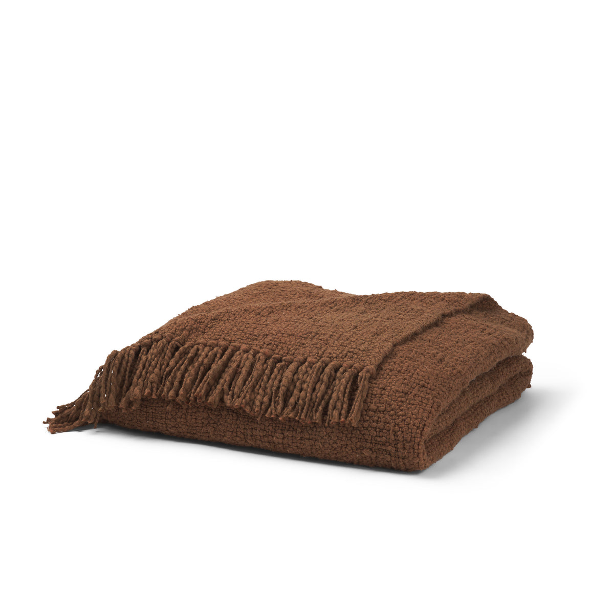 Kambal Mahogany Woven Cotton Throw Blanket-Throw Blankets-DECOROLALA