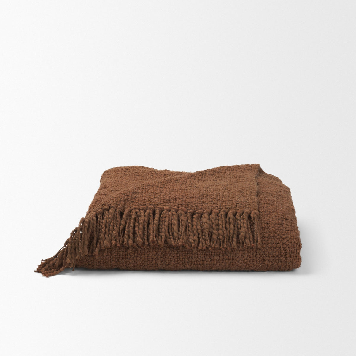 Kambal Mahogany Woven Cotton Throw Blanket-Throw Blankets-DECOROLALA