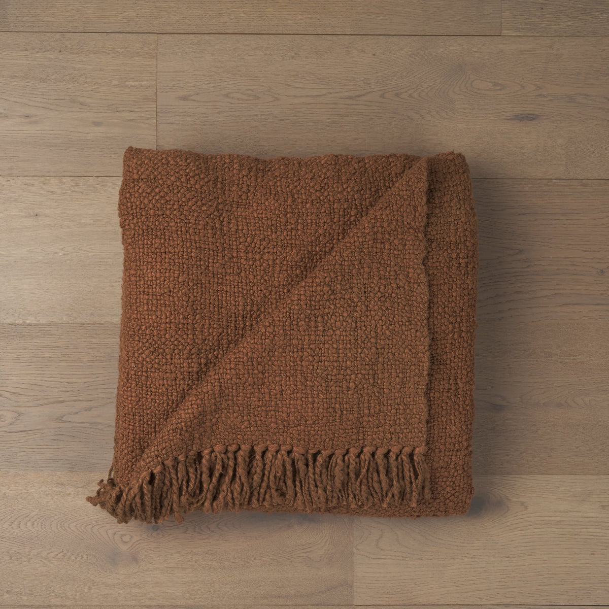 Kambal Mahogany Woven Cotton Throw Blanket-Throw Blankets-DECOROLALA
