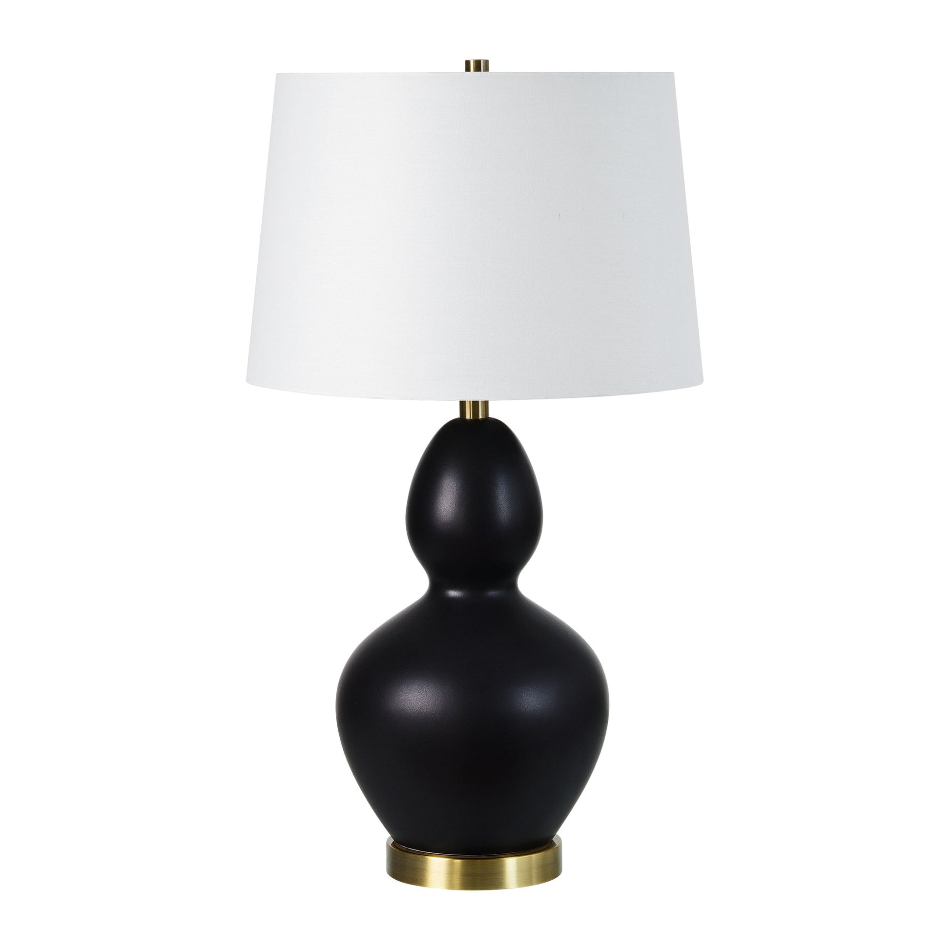 Kamilia 26.75" Table Lamp Set of 2, Matte Black-Table Lamp- Set of two-DECOROLALA