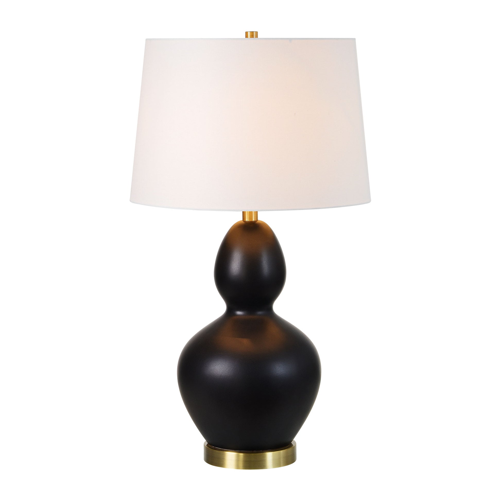 Kamilia 26.75" Table Lamp Set of 2, Matte Black-Table Lamp- Set of two-DECOROLALA