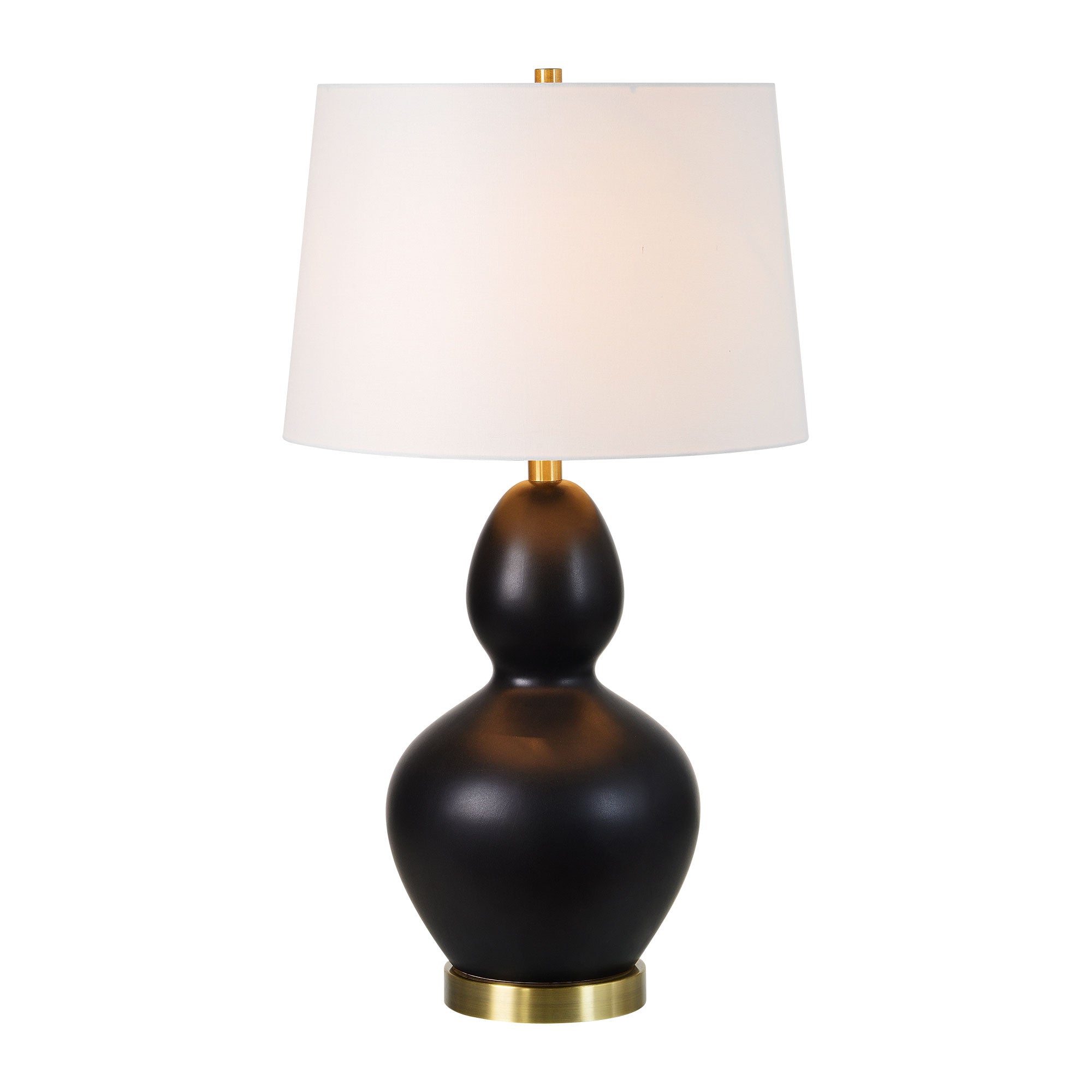 Kamilia 26.75" Table Lamp Set of 2, Matte Black-Table Lamp- Set of two-DECOROLALA