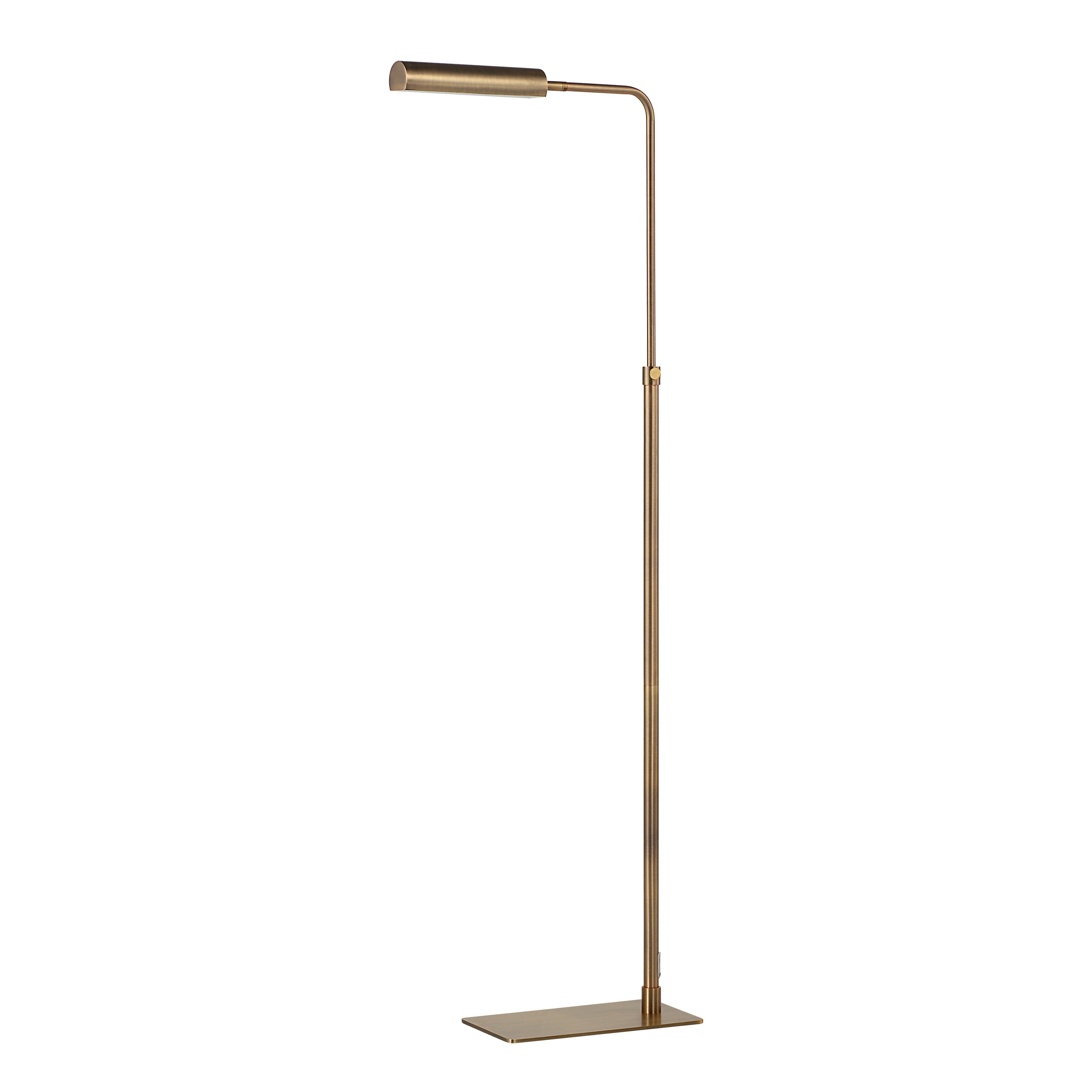 Kane 44.5" Floor Lamp, Adjustable Swivel Shade-Floor Lamp-DECOROLALA