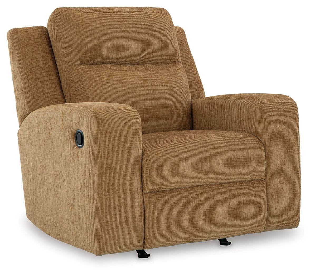 Kanlow Rocker Recliner - Honey Fabric-Rocker Chairs-DECOROLALA