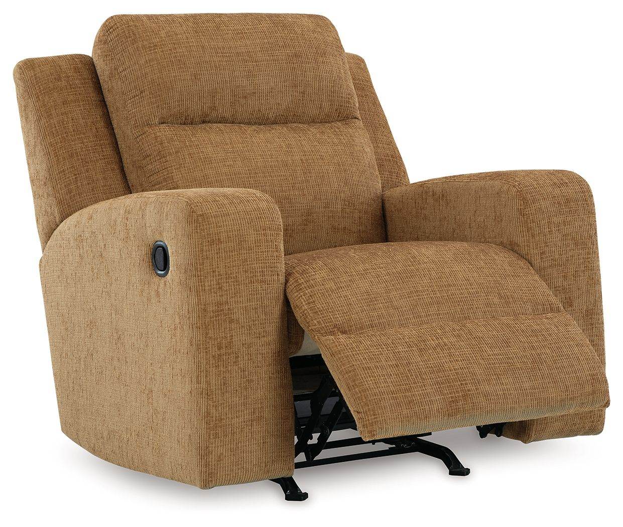 Kanlow Rocker Recliner - Honey Fabric-Rocker Chairs-DECOROLALA