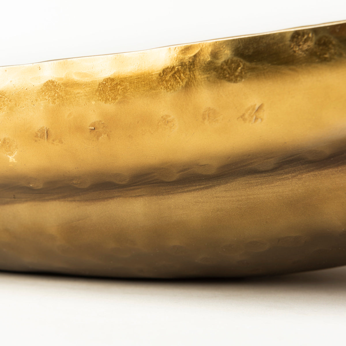 Karmen (Set of 2) Gold Hammered Oversized Bowls-Bowls-DECOROLALA