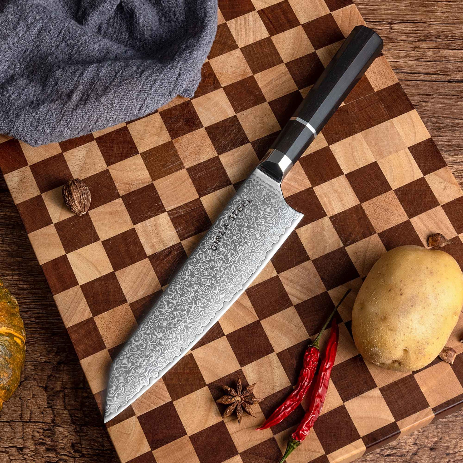 Kasai Kogatana 5pc Knife Set - Damascus Steel-Knife Set-DECOROLALA