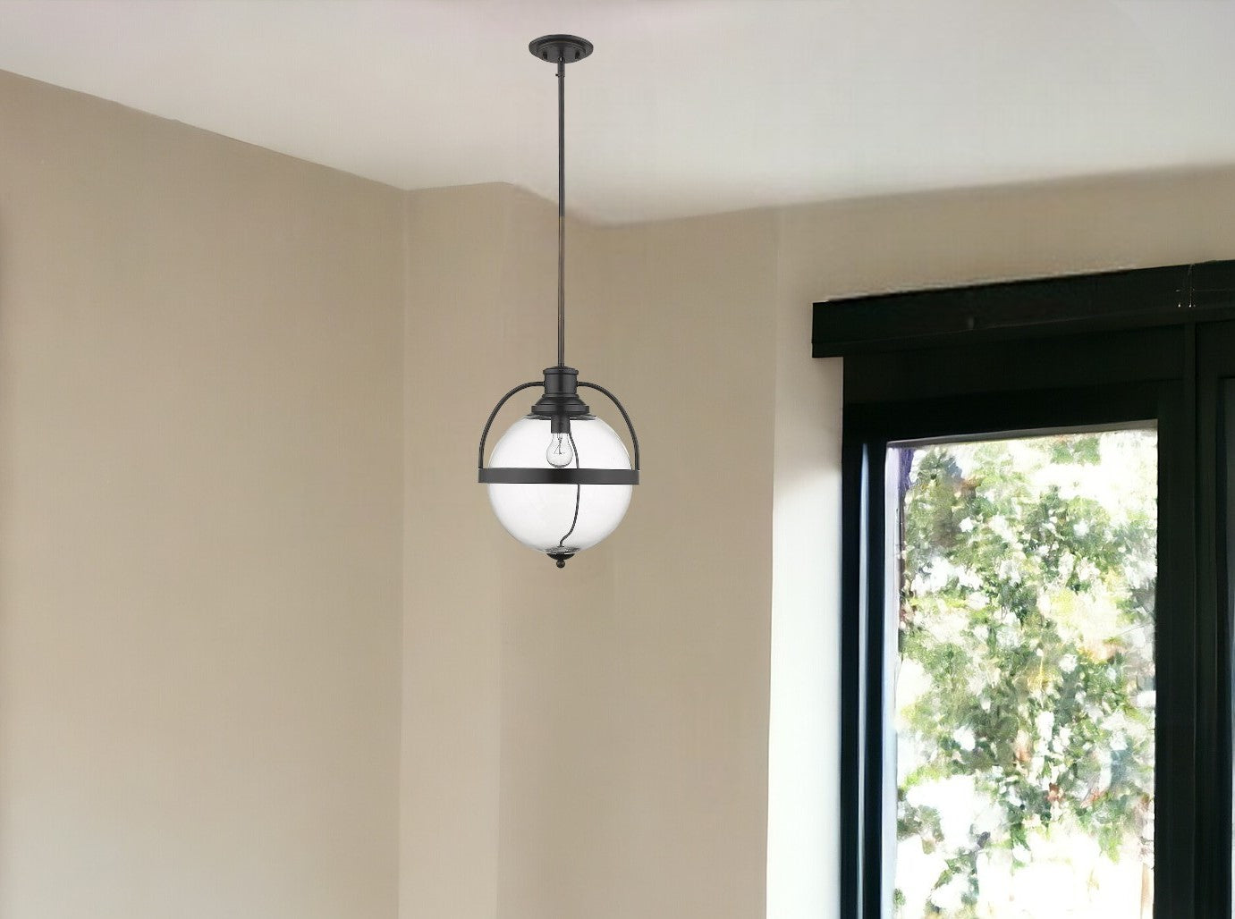 Kassian 1-Light Oil-Rubbed Bronze Pendant-Pendants-Hanging Lights-DECOROLALA