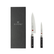 Kasumi Damascus 2-Piece Knife Set – 8" Chef + Utility, Made in Japan-Knife Set-DECOROLALA