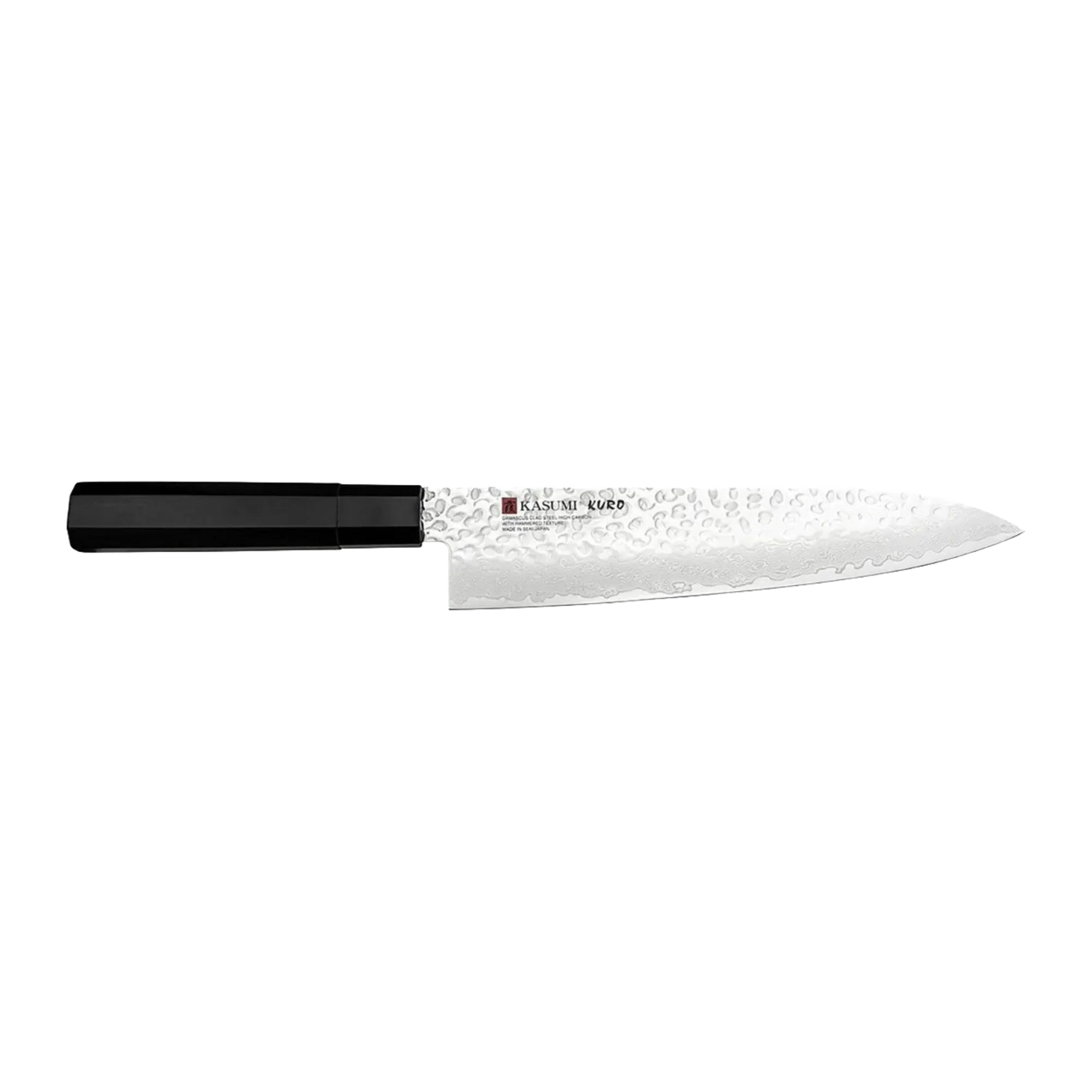 Kasumi Kuro Chef Blade 21cm / 8.27" - Hammered Damascus Gyuto, Japan-Made-Chef Knife-DECOROLALA