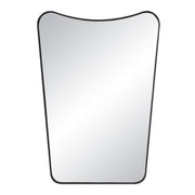 Kateri 28" Tall Irregular Wall Mirror, Black-Mirrors-DECOROLALA