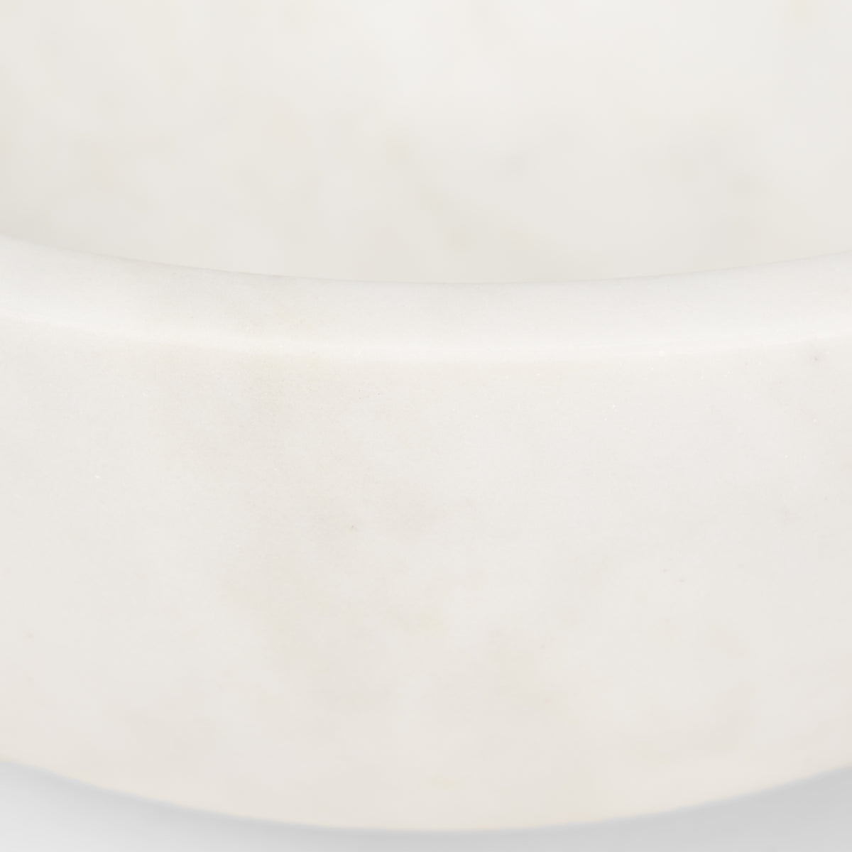 Katora Large Premium Solid White Marble Bowl-Bowls-DECOROLALA