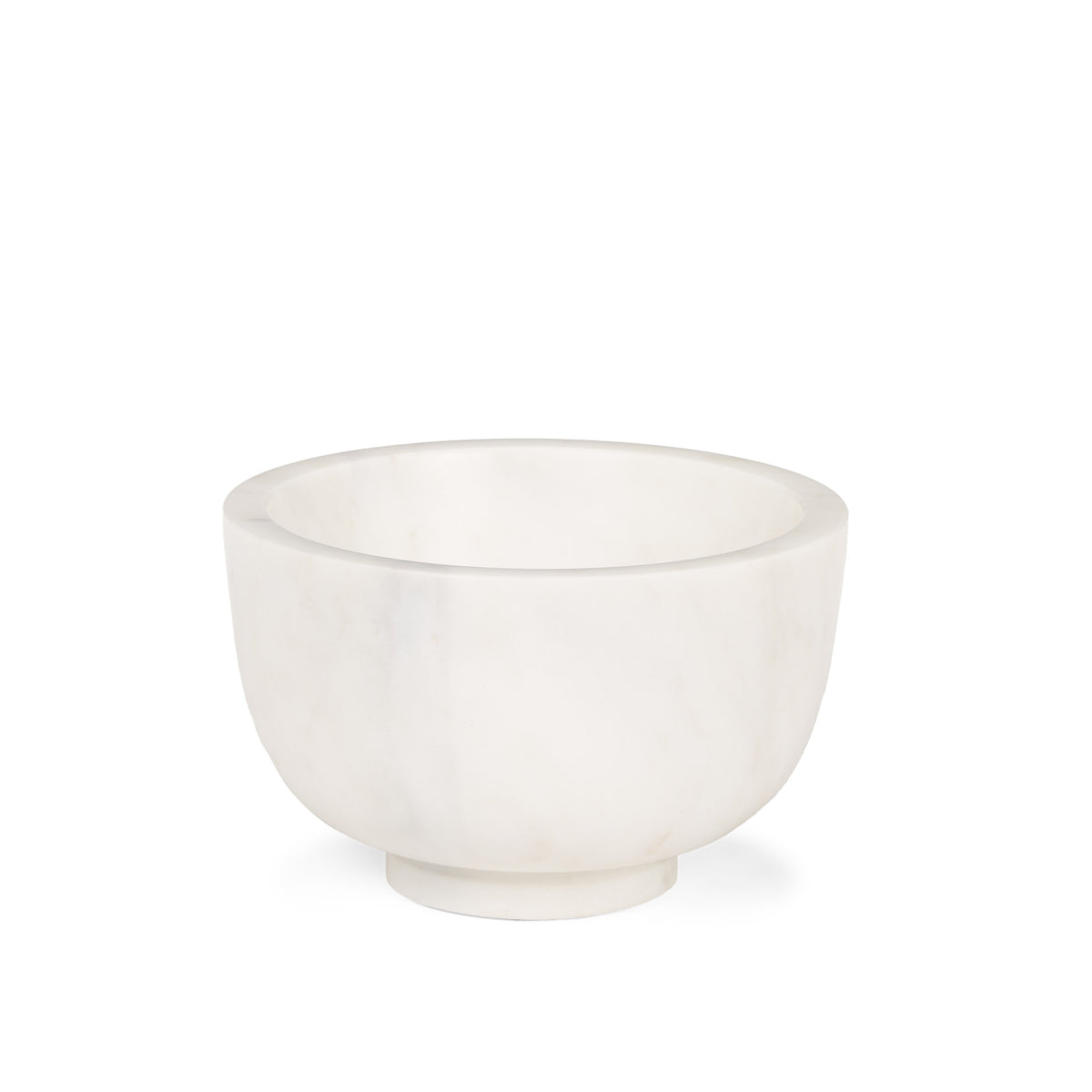 Katora Small Premium Solid White Marble Bowl-Bowls-DECOROLALA
