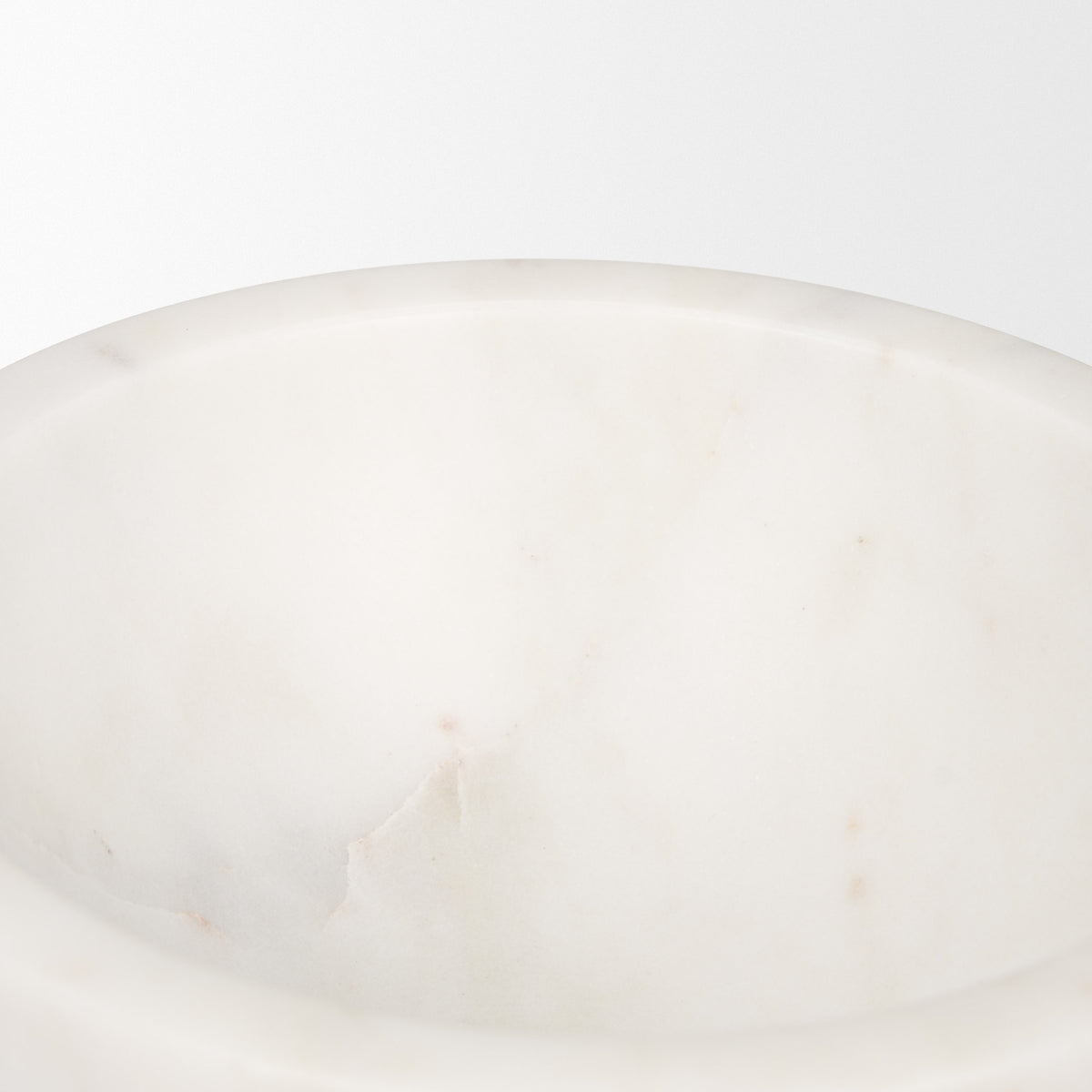 Katora Small Premium Solid White Marble Bowl-Bowls-DECOROLALA