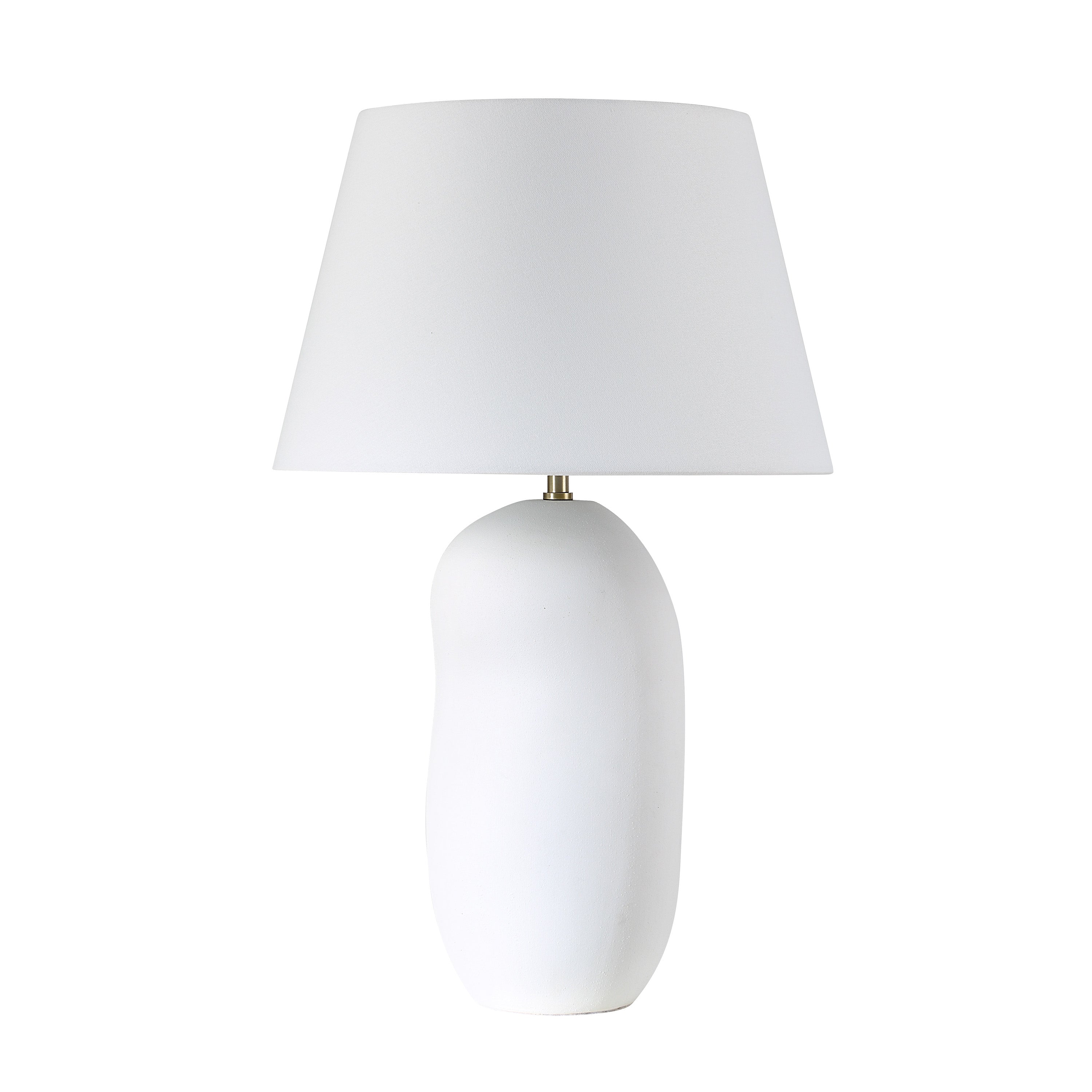 Katya 25" Height Table Lamp, White-Table Lamp-DECOROLALA